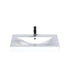 Washbasin isolated on white background, sink, 3D illustration, cg render