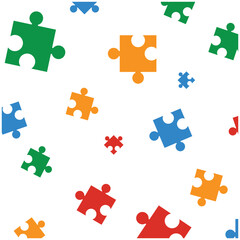 Naklejka premium background with puzzle motif vector