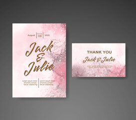 Save the date with watercolor background. Design for your invitation.