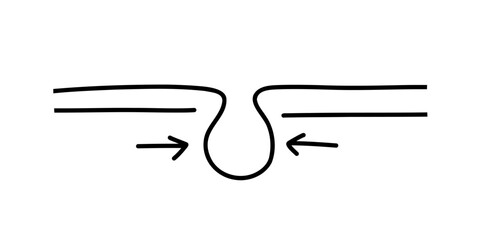 Skin pore pictogram. Skin pore treatment icon. Female skin care.