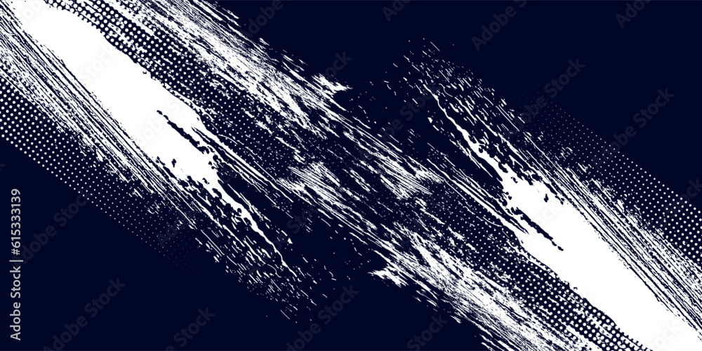 Canvas Prints dots halftone white and blue color pattern gradient grunge texture background. dots pop art comics s