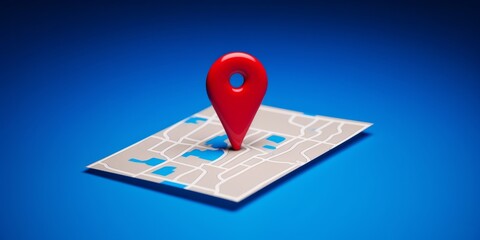 Red Pin GPS location symbol icon sign maps. Place Business location. route graphic road mark destination, Generative AI