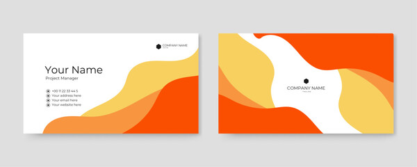 vector abstract business card template