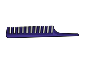 Comb barber tools shop pattern illustration.