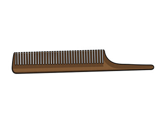 Comb barber tools shop design illustration.