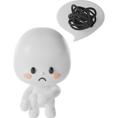 Mental illness 3d Illustration