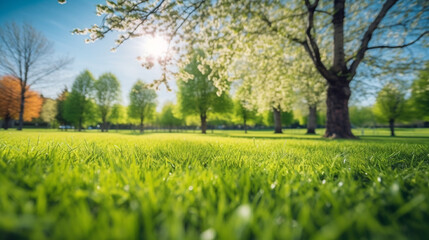 Blur park garden tree in nature background