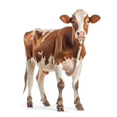 Cow on a white isolated background