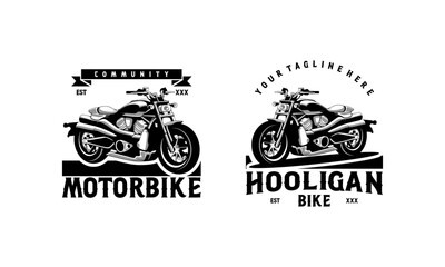 Fototapeta na wymiar American Motorcycle Club Logo Design Vector Isolated. motorcycle logo design vector