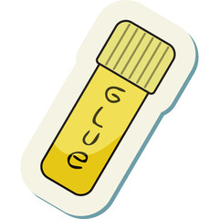 Back to school collection of stickers. Cartoon flat vector illustration