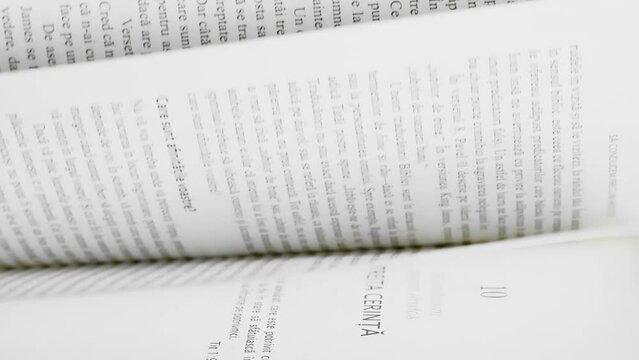 Continuous Flipping Pages Scrolling A Book 