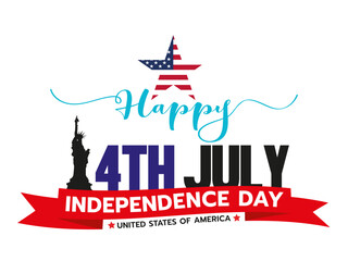 Happy independence day. 4 th july. It is the day celebrate Independence Day, happy holiday