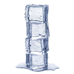 Ice cubes tower cut out