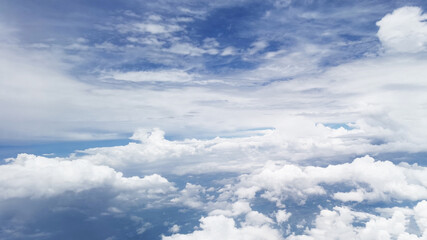 Beautiful blue sky with cloud in nature 