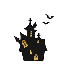 Haunted House With Bats