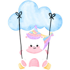 Cute Chubby Unicorn, Fat Unicorn