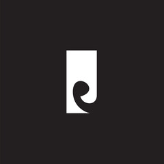 Letter J logo modern simple and modern. the perfect combination of letter J with bold and modern lines. symbolizes simplicity, uniqueness of style and memorable. The modern J logo can be optimally app