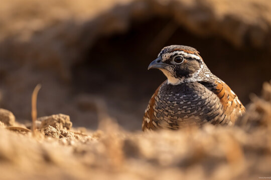 Generaive AI.
a quail nesting on the ground