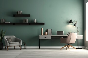 a modern simple interior office, ultra realistic, less noice, empty no person, 32K uhd, generative ai