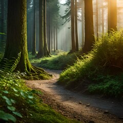 morning in the forest