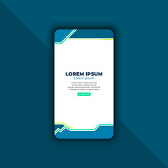 Abstract Background Design for Mobile Landing Page