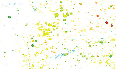 Dots watercolor background design, Colorful confetti celebratory design. Watercolor rainbow background