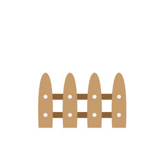 Wooden fence illustration.