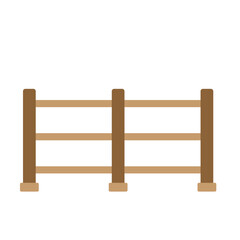 Wooden fence illustration.
