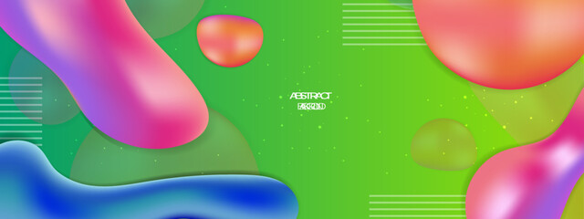 Vector abstract colorful colourful gradient background with fluid shapes