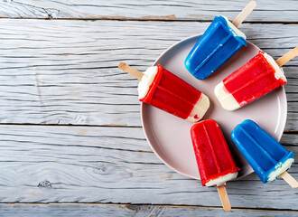 Happy fourth of July, USA Independence Day. 4th of July greeting card template of American flag background.