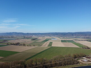 Fototapeta na wymiar aerial view in Bavaria