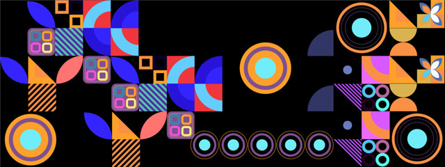 Vector flat colorful colourful design geometric pattern mobile design