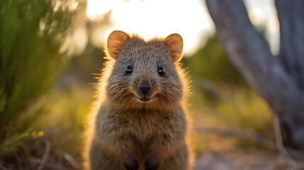 Naklejka premium Quokkas in the woods