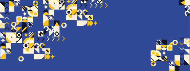 Retro background geometric fullcolor