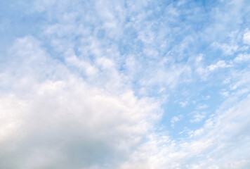 Sky and fluffy cloud scenery in the morning is incredibly calming to start the day,sky and fluffy white cloud made me feel relaxed,sky and fluffy cloud scenery take a majestic and breathtaking beauty