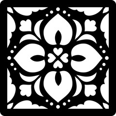 Digital stencil for wall tiles