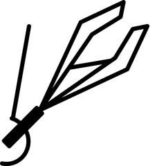 Needle holder with needle