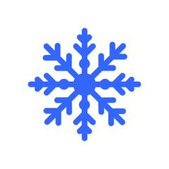 Snowflake icon vector. Winter illustration sign. Snow symbol. New Year logo.