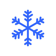 Obraz premium Snowflake icon vector. Winter illustration sign. Snow symbol. New Year logo.