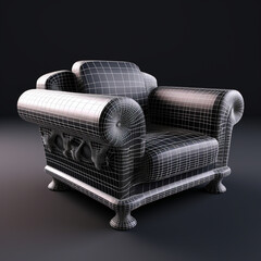 sofa chair design illustration