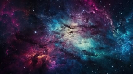 Obraz na płótnie Canvas Abstract galaxy space background, colorful cosmos universe backdrop