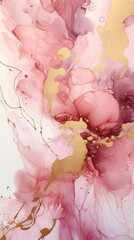 Pink marble abstract art background, fluid backdrop texture