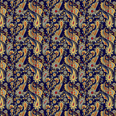 pattern with blue and gold