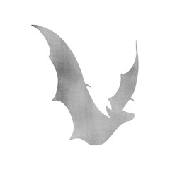 Cute Silver Flying Bat