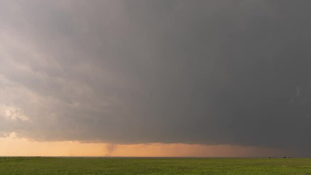 Twin land-spouts in the Texas panhandle. One of these land-spouts transformed to a tornado during this timelapse. This was near Perryton, Texas on 6-15-23.