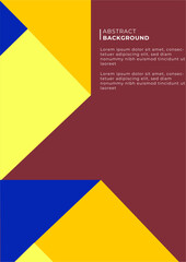 Vector flat design colourful colorful abstract geometric poster background