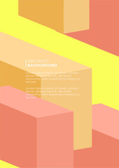 Vector colorful colourful geometric background poster template