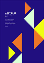Vector colorful colourful geometric background poster template