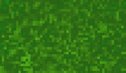 Fototapete Rund Minecraft Green seamless pixel background, backdrop, cover, pattern. Green pixel wallpaper. The concept of games background. Squares pattern background. Minecraft concept. Light green background  © djjeep_design