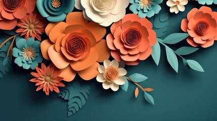 3d floral background